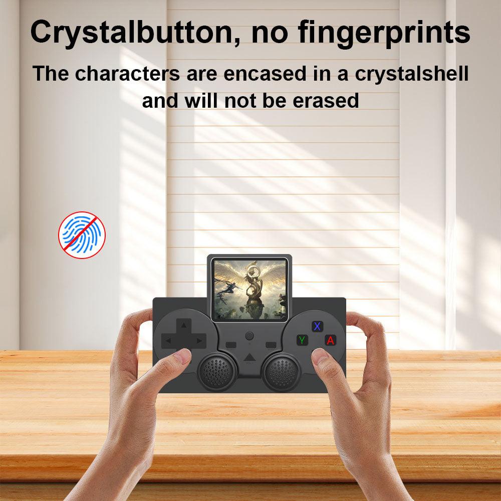 Portable game console with ergonomic design and high-resolution display for on-the-go gaming enthusiasts