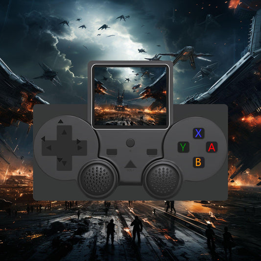 Portable game console with ergonomic design and high-resolution display for on-the-go gaming enthusiasts