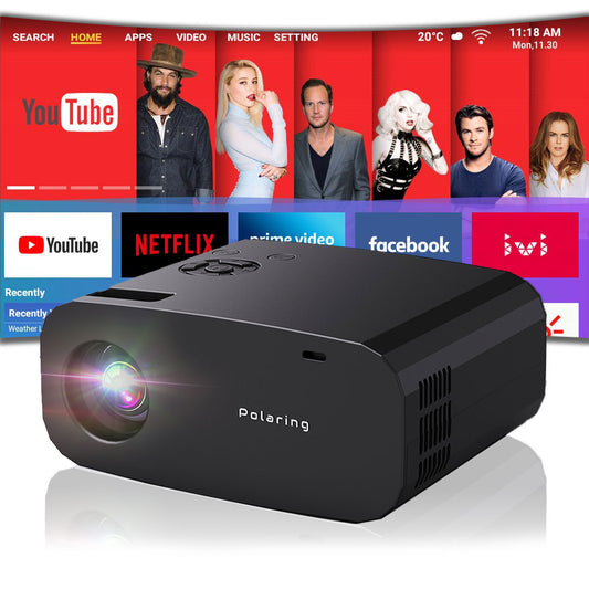 The P7Pro smart projector, 4K high-definition screenprojection, native 1080p, creating a small cinemain the bedroom