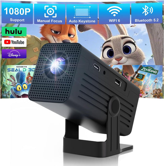 4K Home Theater Projector with Hi-Fi Sound - Immersive Cinema Experience.