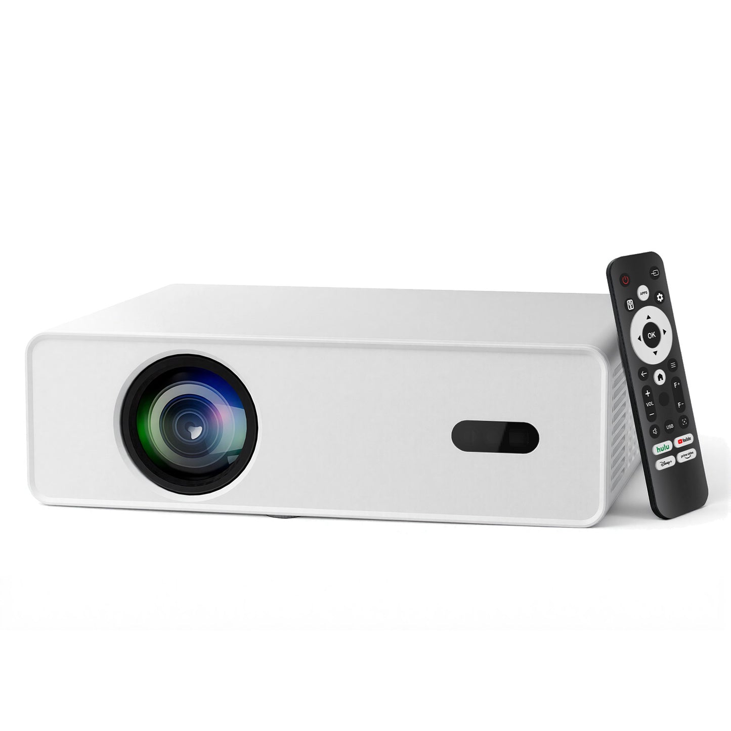 【H7 Smart Projector - 4.0 Inch LCD-Native 1080P/4K Support-1000ANSI Lumens】, 200-Inch Screen, Perfectly Suitable For Home Theater Projectors Used At Night.