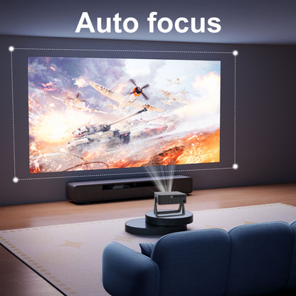 The N5A intelligent projector, native 1080P resolution, 4K HD smooth screen projection for watching movies, a great choice for group viewing