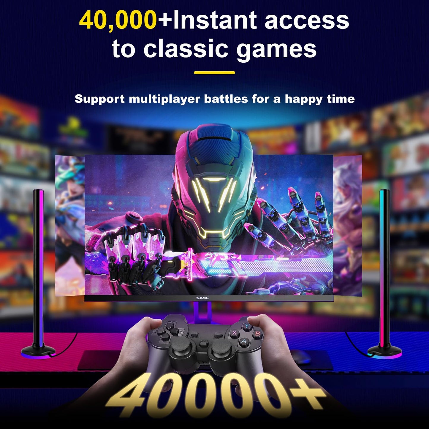 Support multiplayer battles for a happy time.