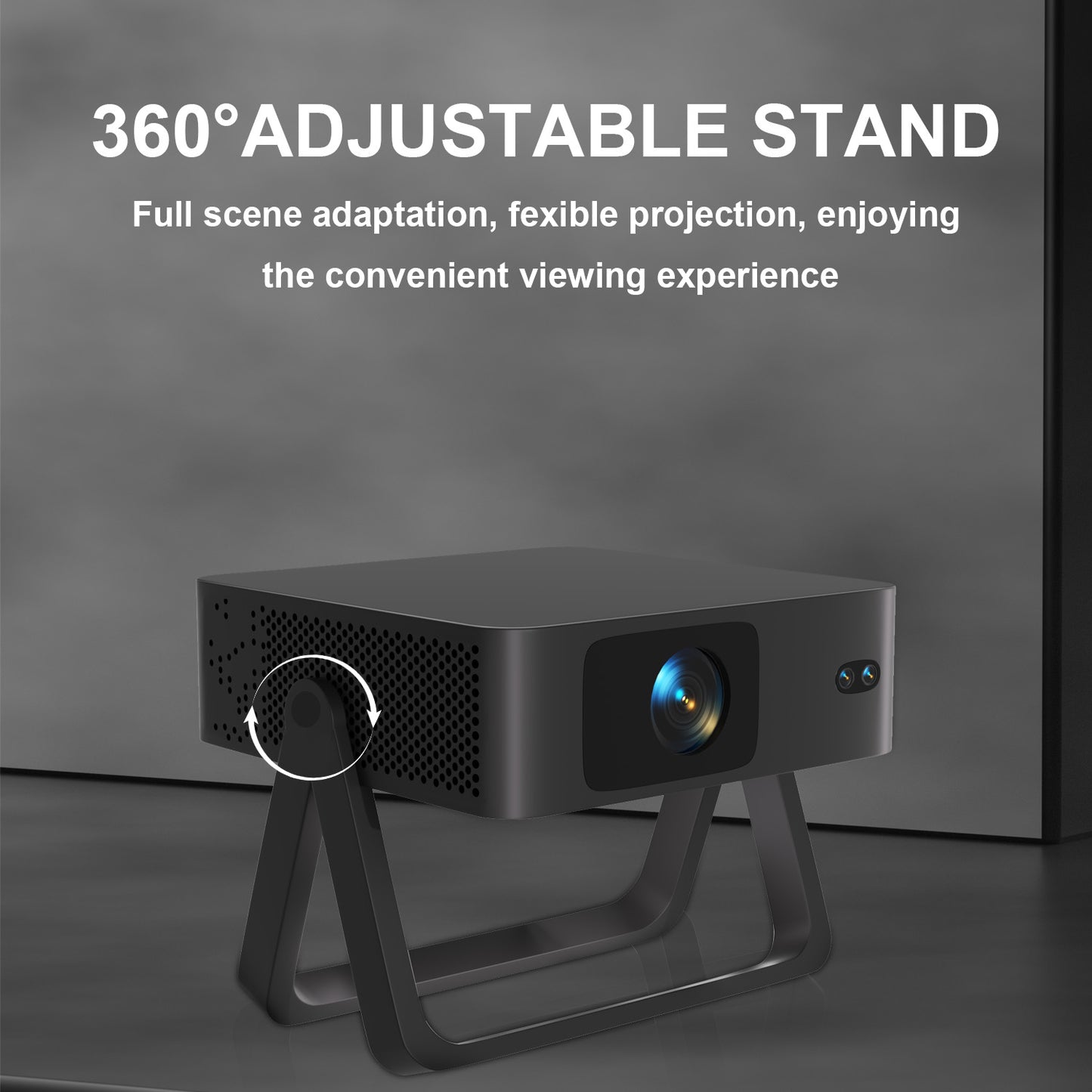 4K Home Theater Projector with Hi-Fi Sound - Immersive Cinema Experience.