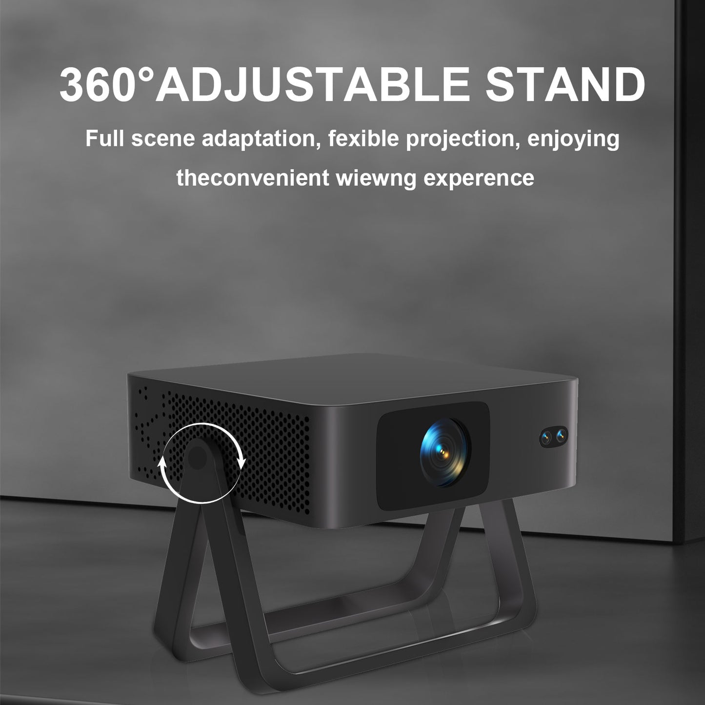 The N5A intelligent projector, native 1080P resolution, 4K HD smooth screen projection for watching movies, a great choice for group viewing