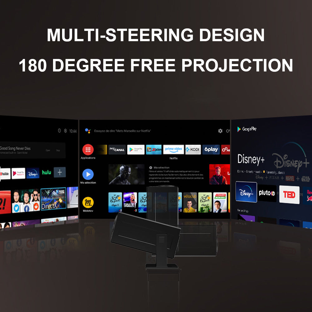 The P50 smart projector, 4K high-definition screen projection, native 1080p, creating a small cinema in the bedroom.