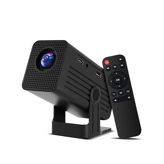 The N6 Black intelligent projector, native 1080P resolution, 4K high-definition smooth projection, palm-sized for easy portability, a great choice for outdoor viewing.