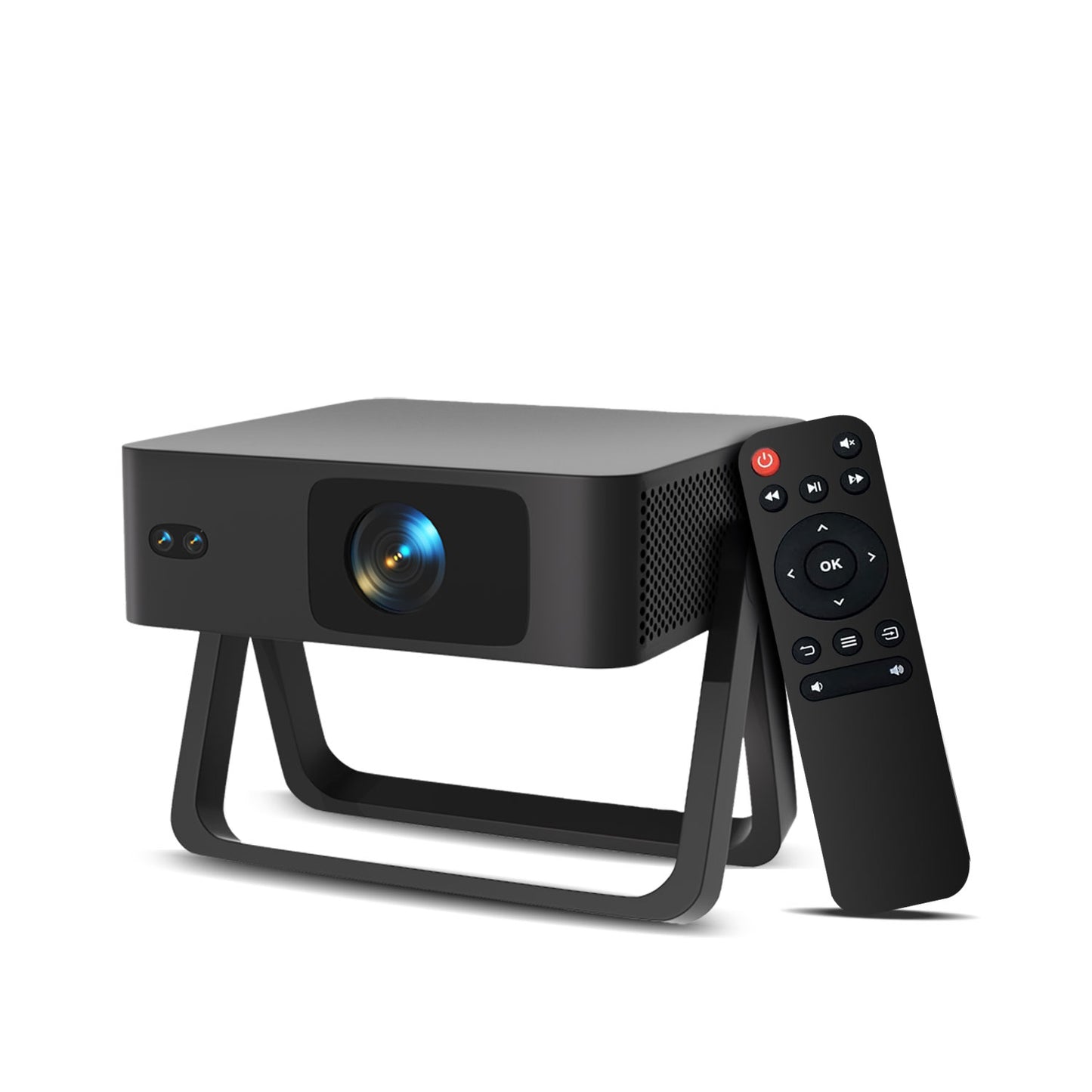 The N5A intelligent projector, native 1080P resolution, 4K HD smooth screen projection for watching movies, a great choice for group viewing