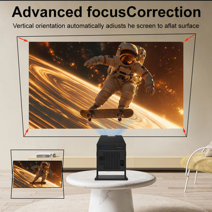The P50 mini smart projector, 4K high-definition screen projection, native 1080p, creating a small cinema in the bedroom