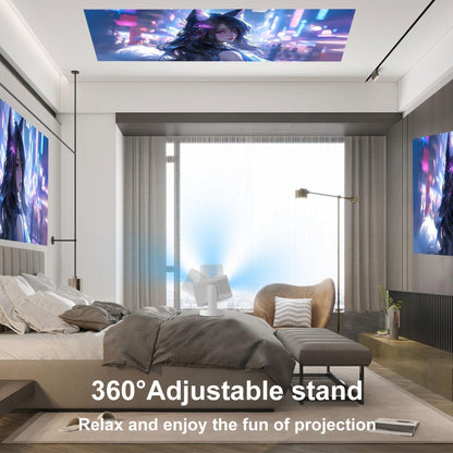 Portable Mini Projector - Wireless Streaming, Perfect for Outdoor Movies.