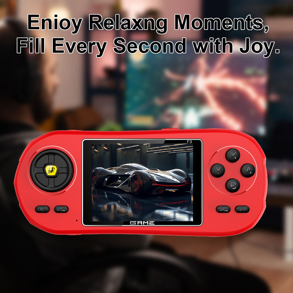 The F3 portable game console, retro pocket game console, a gift that can be given to friends, contains hundreds of games