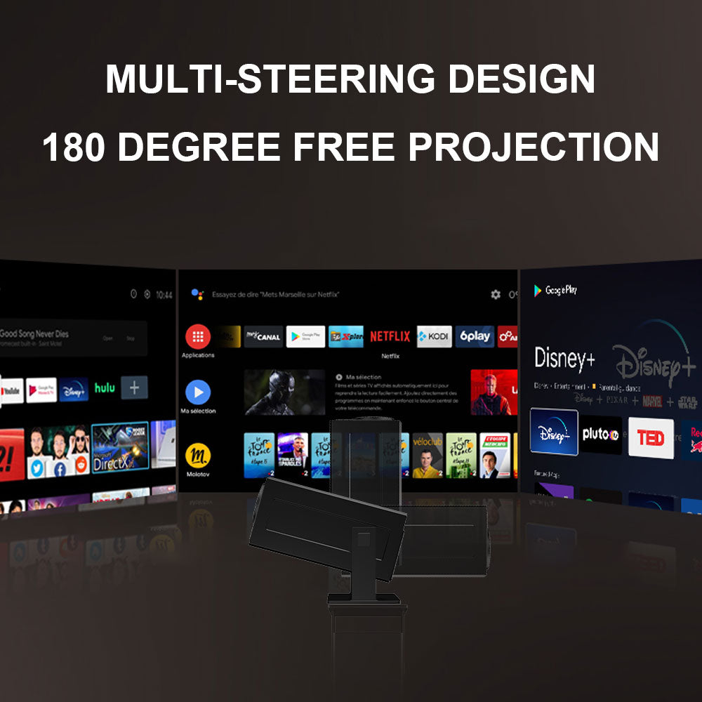 The P50 mini smart projector, 4K high-definition screen projection, native 1080p, creating a small cinema in the bedroom