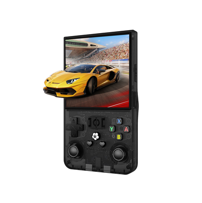 The R36 MAX game console is equipped with high-performance chips and offers a wide range of games. It is a handheld game console with ergonomic design.