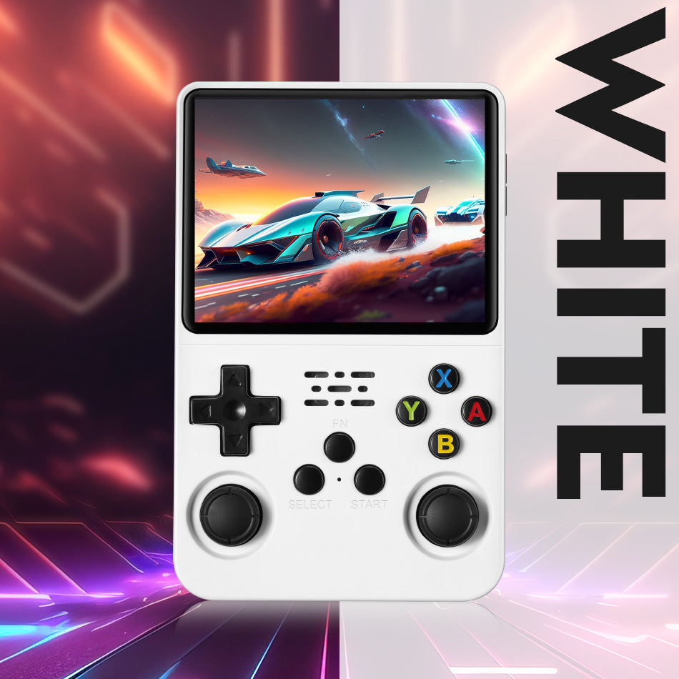 The R36s game console is equipped with high.performance chips and offers a wide range ofgames. lt is a handheld game console withergonomic design.